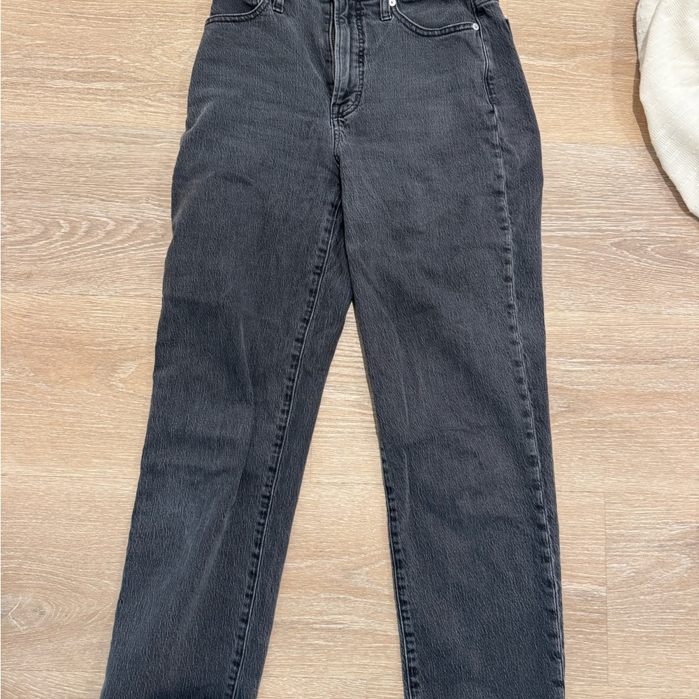 Madewell Women's Straight Leg Black Jeans